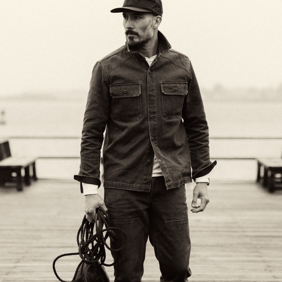 Taylor stitch shop shirt size 38 Army Green - Picture 1 of 16